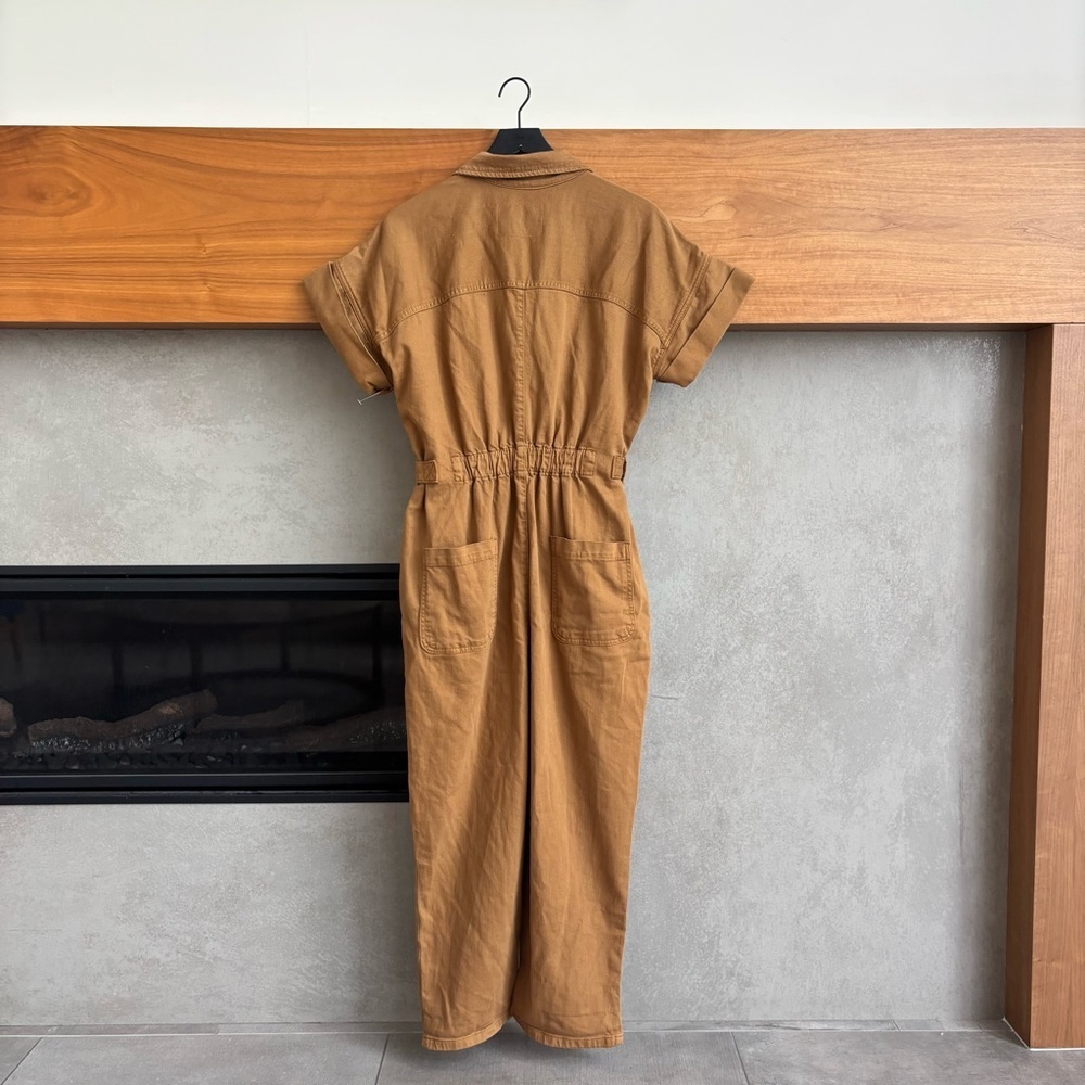 PILCRO Short-sleeve Wing Jumpsuit In Brown, Size M - Picture 13 of 16